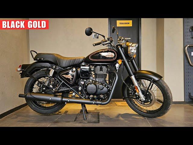 2025 Royal Enfield Bullet 350 Black Gold Review - Price & All Colors | Features | All Variants