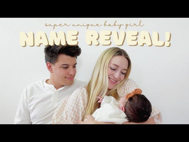 Extremely UNIQUE Baby Girl Name Reveal!