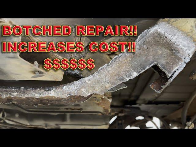 Jeep Frame Repair.....Botched Repairs Increase Cost $$$$