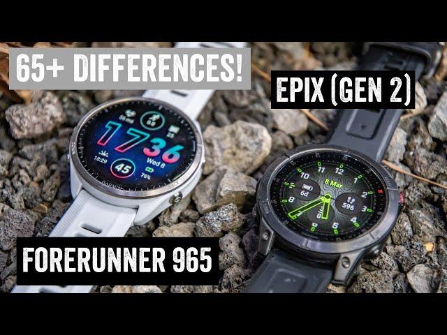 Garmin Forerunner 965 vs Epix: 65+ Differences Explained