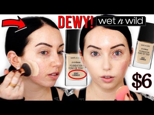 NEW Wet n Wild Photofocus DEWY Foundation {First Impression Review + Wear Test}