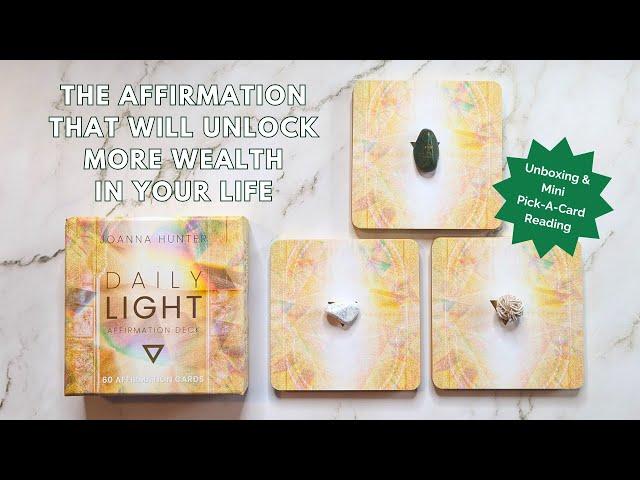 This deck will EXPAND and AMPLIFY all the good in your life  The Daily Light Affirmation Deck