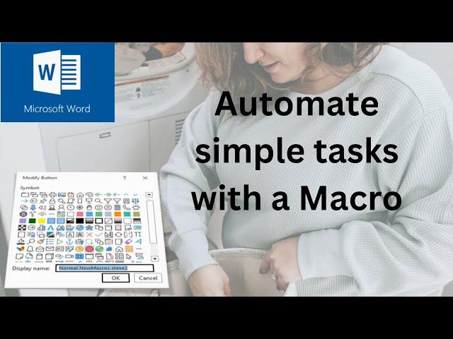 Automate simple tasks in Word with a basic macro.