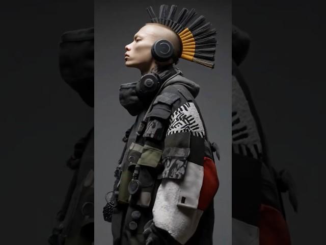 Pika Keyframe Future Punk Fashion short #midjourney #aiart #beats