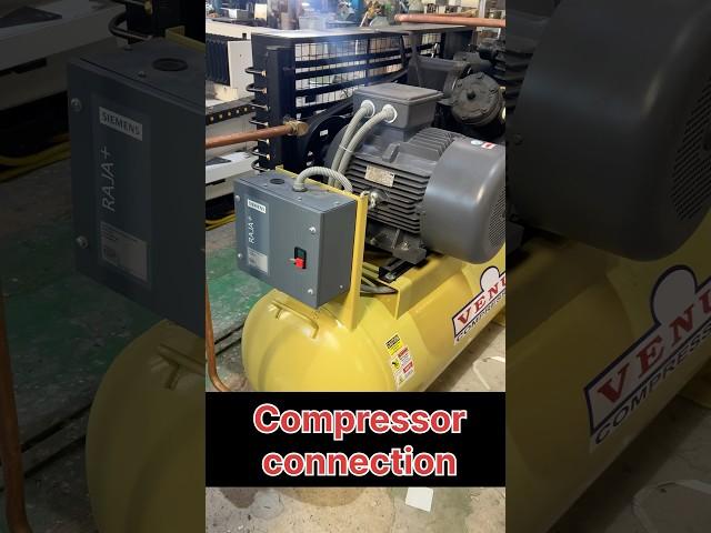 Compressor connection electrician work #reels #electrician