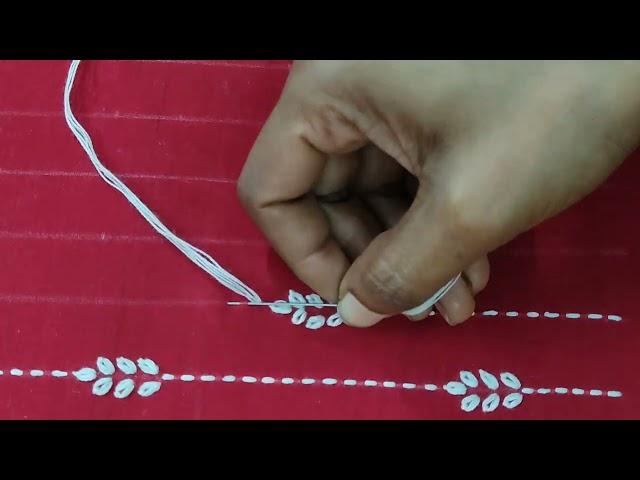 Hand embroidery nakshi kantha design stitch tutorial,নকশীকাঁথা নকশা