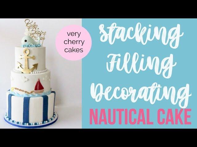 NAUTICAL CAKE TUTORIAL | GANACHE & SHARP EDGES | VERY CHERRY CAKES