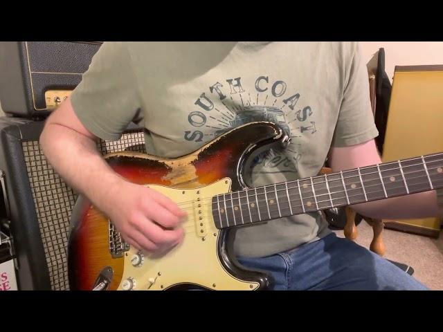 Fraser Guitars VSS Sunburst Medium Relic Ash 60’s Quick Demo Marshall SV20H Maxon OD9 Tube Screamer