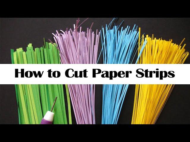 How to Cut Quilling Paper Strips