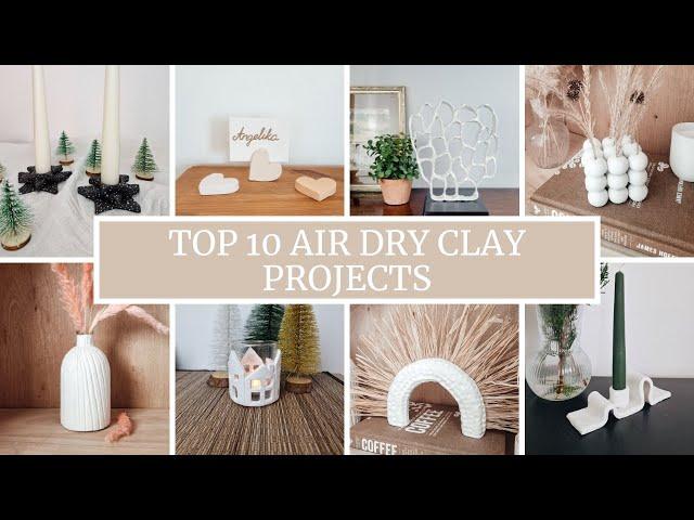 TOP 10 AIR DRY CLAY IDEAS - Aesthetic Home Decorations