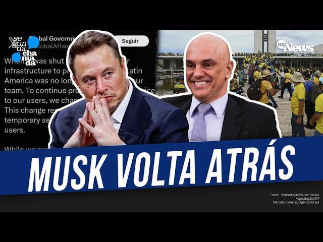 MUSK RECUA E COMEÇA A CUMPRIR DECISÕES DE MORAES APÓS MULTA POR TENTATIVA DE BURLAR BLOQUEIO DO X