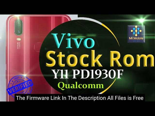 Vivo Y11 PD1930F Latest Firmware Flash File Stock Rom 100% Tasted Rom