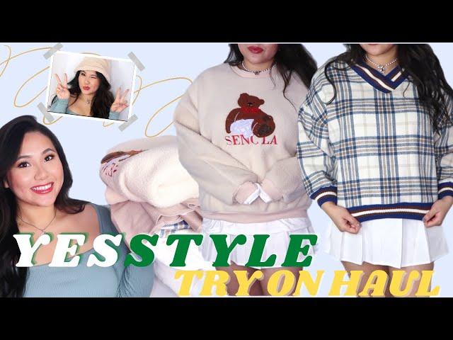 YESSTYLE TRY-ON HAUL (trendy clothing) + korean makeup & skincare | ShilaBui