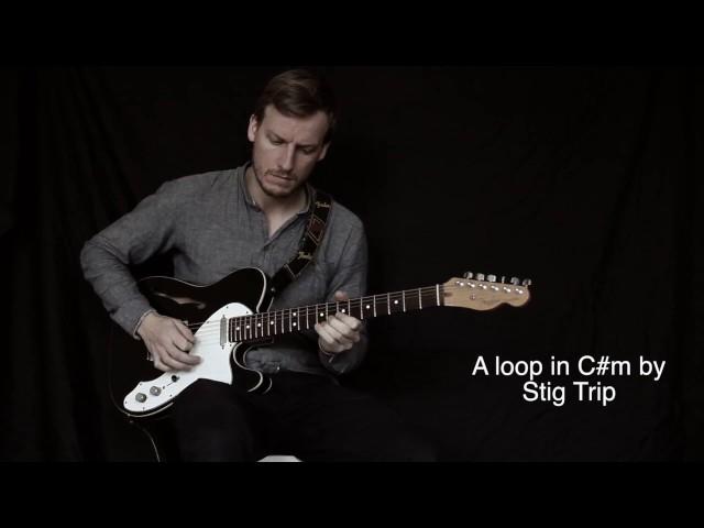 Guitar loop with delay pedal