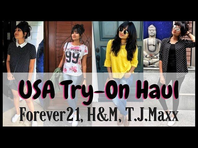 USA Shopping Haul | Forever21, H&M Try-On Haul | Bangalore youtuber | Chillystudio