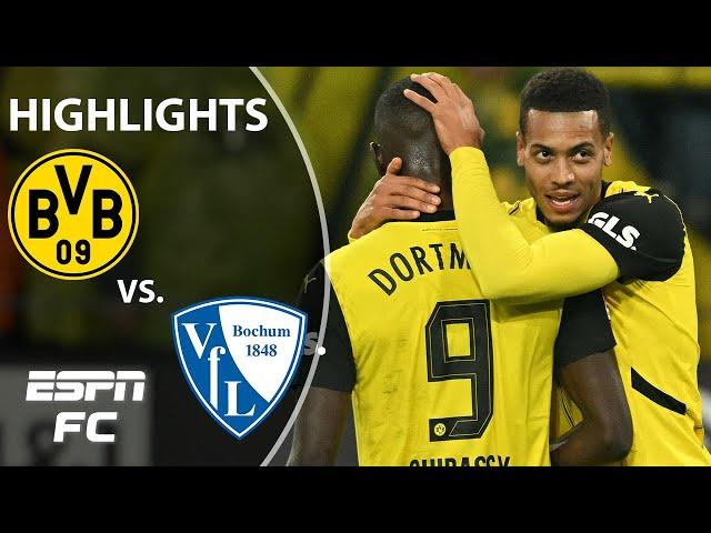 COMEBACK WIN  Borussia Dortmund vs. VfL Bochum | Bundesliga Highlights | ESPN FC