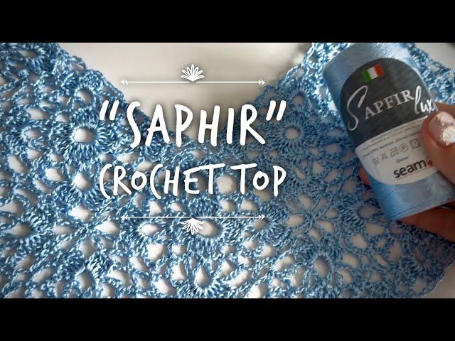 ШИК! ТОП КРЮЧКОМ «SAPHIR» КАК СОЕДИНЯТЬ МОТИВЫ! Beautiful crochet top