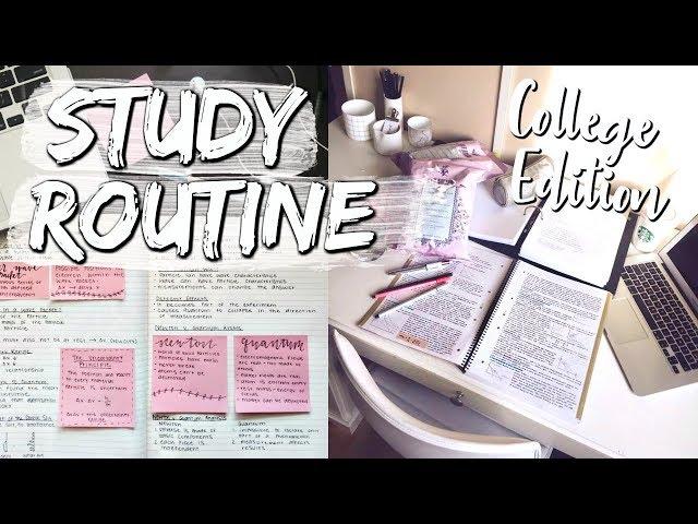 MY STUDY ROUTINE | study motivation for school & organization tips