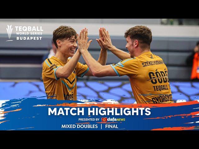 Teqball World Series 2024 - Budapest | Mixed Doubles, Finals | Match Highlights by Dafanews