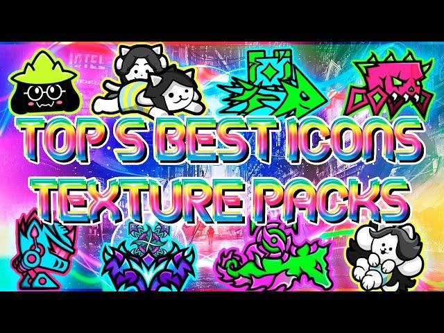 TOP 5 BEST EPIC ICON TEXTURE PACKS FOR GEOMETRY DASH 2.11 [#53] | Irving Soluble