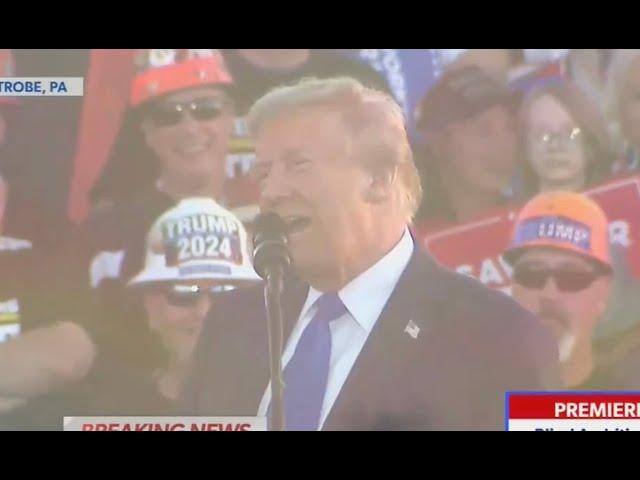 Trump has SHOCKINGLY GROSS moment on stage at rally