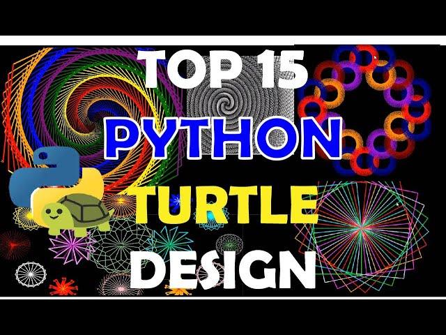 Top 15 Python Design Using Turtle | Must Watch | 1 Minute Craft