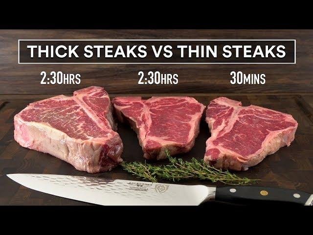 Sous Vide THICK Steaks vs THIN Steaks Experiment!