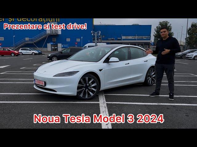 Noua TESLA Model 3 Dual Motor Long Range 2024 - Prezentare si Test Drive