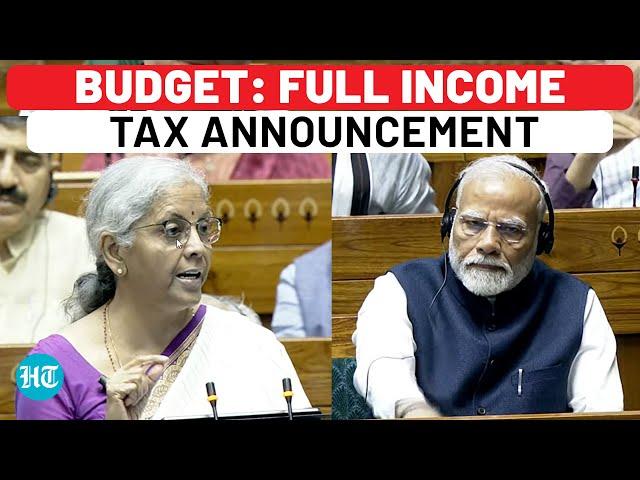 Budget 2024: Income Tax Changes In New Regime - New Slabs, Standard Deduction | Nirmala | Modi Govt