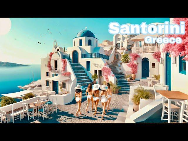 Santorini, Greece  - Imerovigli, Oia & Fira - 4k HDR 60fps Walking Tour (▶157min)