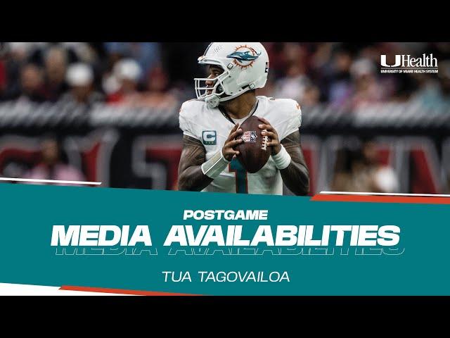 QB Tua Tagovailoa meets with the media after #MIAvsHOU  | Miami Dolphins