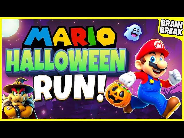 Mario Halloween Run | Halloween Brain Break | Halloween Games For Kids | GoNoodle Games