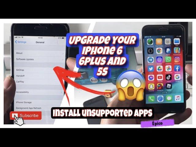 HOW TO UPGRADE IPHONE 6, 6PLUS AND 5S - HOW TO DOWNLOAD UNSUPPORTED APPS ON IPHONE 6, 6 PLUS AND 5S