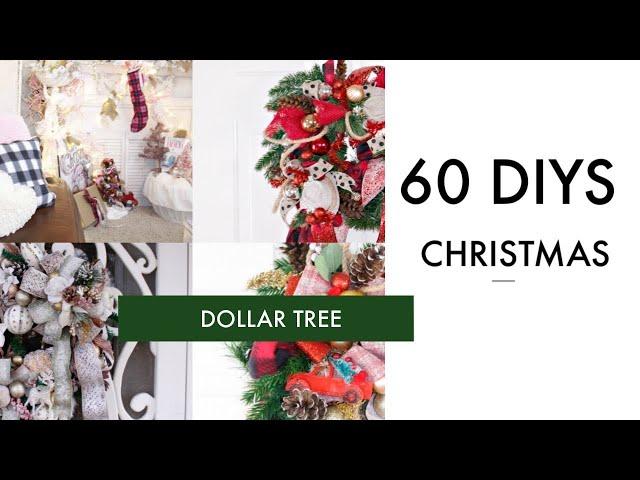 60 DIY DOLLAR TREE CHRISTMAS DECOR CRAFTS  WREATH, GARLAND, TREE, ORNAMENTS~Olivia's Romantic Home