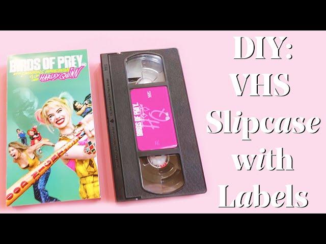 DIY: VHS Cassette Slip Case with Labels (Templates included)
