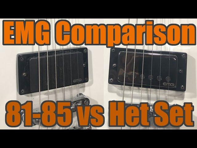 EMG 81 & 85 vs EMG Het Set James Hetfield Signature Pickups