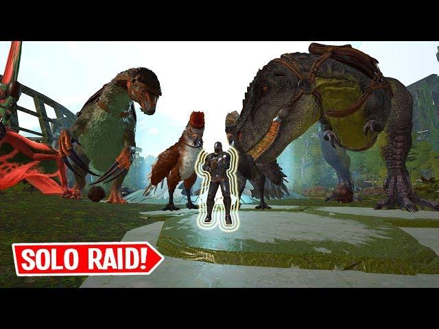 Destroying A Tribe Solo! - ARK Solo Small Tribes PvP