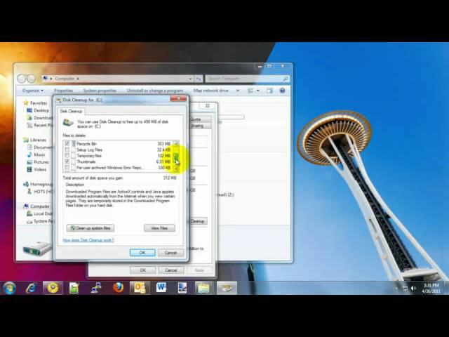 Tech Support: Disk Cleanup in Windows 7