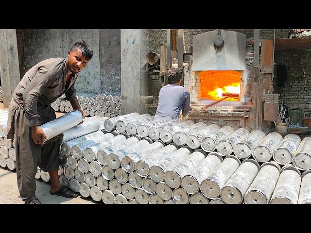 Amazing Aluminum Recycling Process and Tour of a Bars Making Factory of Aluminium Extrusion Plant