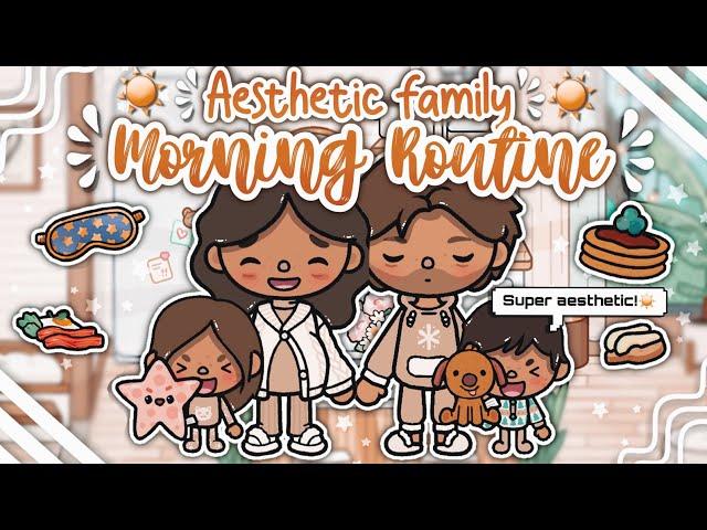 Aesthetic Family Morning Routine! ️ || Toca Life Roleplay