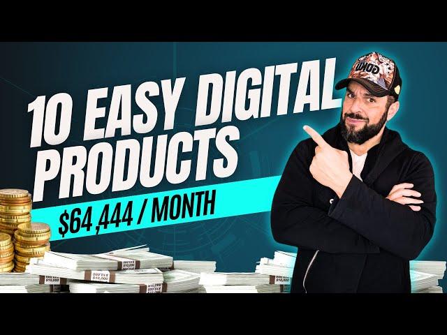 Sell 10 Easy Digital Products Using AI in 2024 ($64,444/Month )