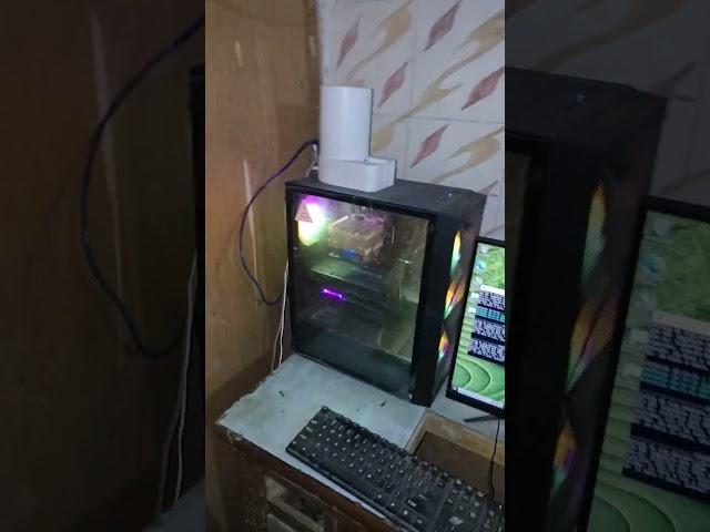 Mining Ergo(ERG) with a custom GPU rig!  Featuring a water-cooled graphics #Ergo #CryptoMining