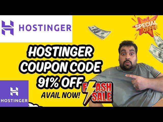 Hostinger Coupon Code 2024 -  91% Discount Coupon