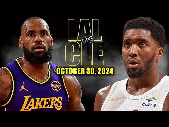 Los Angeles Lakers vs Cleveland Cavaliers Full Game Highlights - October 30, 2024 | NBA Season