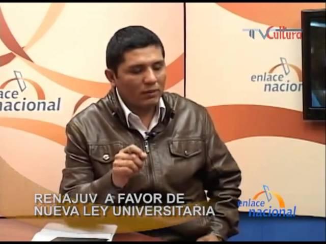 Entrevista Enlace Nacional Tv - Red Nacional de Juventudes del Perú a favor de Ley Universitaria