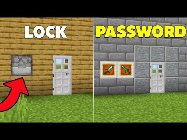 3 Simple Security Redstone Builds in Minecraft Bedrock!