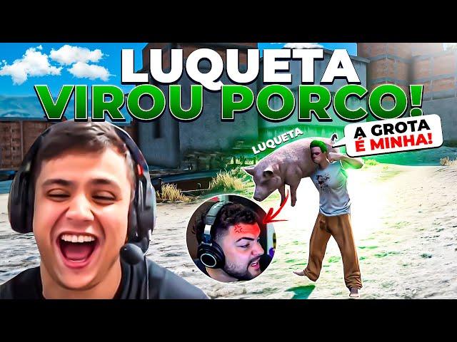 PAULINHO FEZ LUQUETA VIRAR PORCO E ELE FICA PUT@! GTA RP (Modder clips)