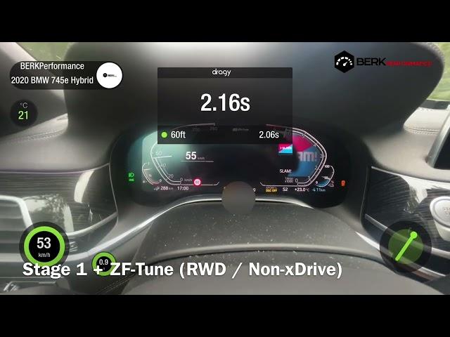 560HP & 880NM BMW 745e G11 Hybrid Stage 1 Acceleration | BERKPerformance