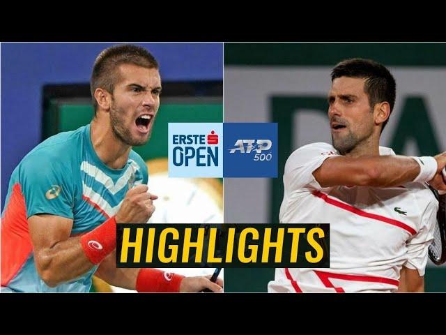 Novak Djokovic vs Borna Coric Highlights ERSTE BANK OPEN VIENNA 2020