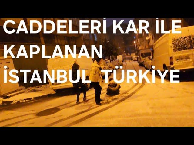 İstanbul geceleri  kar yagisi ile aydınlandı  21 Şubat 2025 - #turkey #istanbul #keşfet #snow